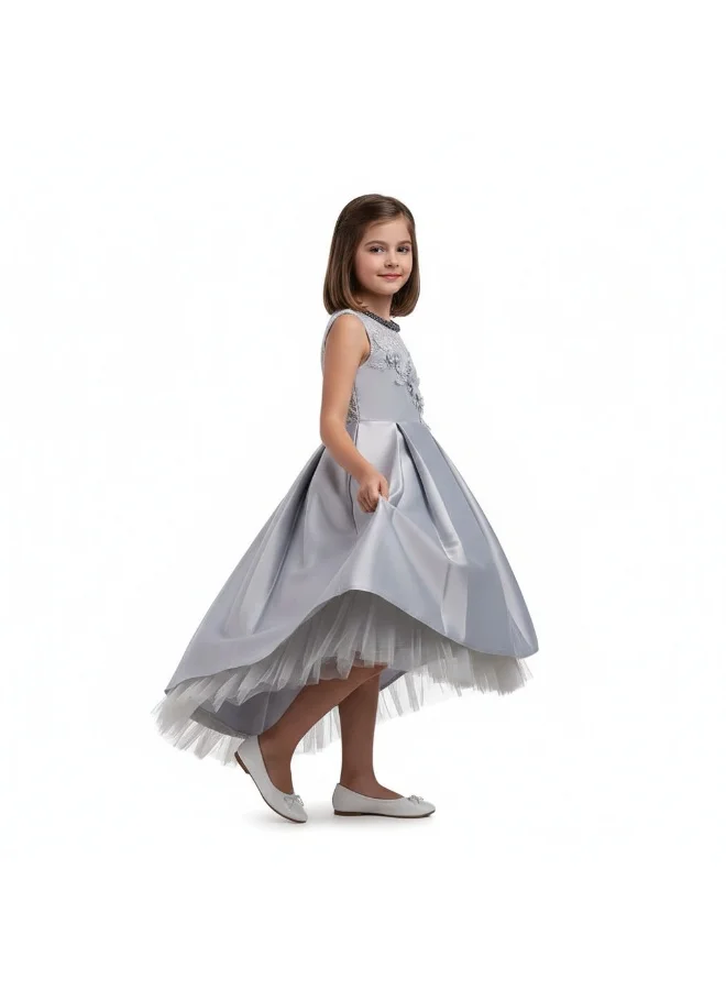 دىدانيالا فستان ساتان طويل قصير بنقوش الزهور